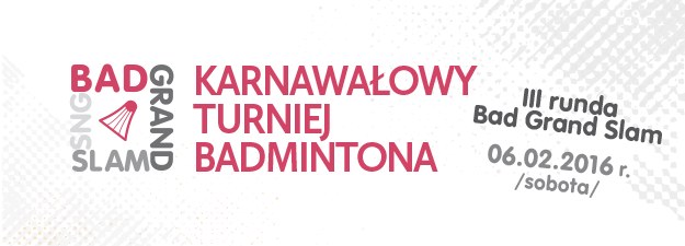 Karnawałowy turniej badmintona - 6 lutego (sobota)